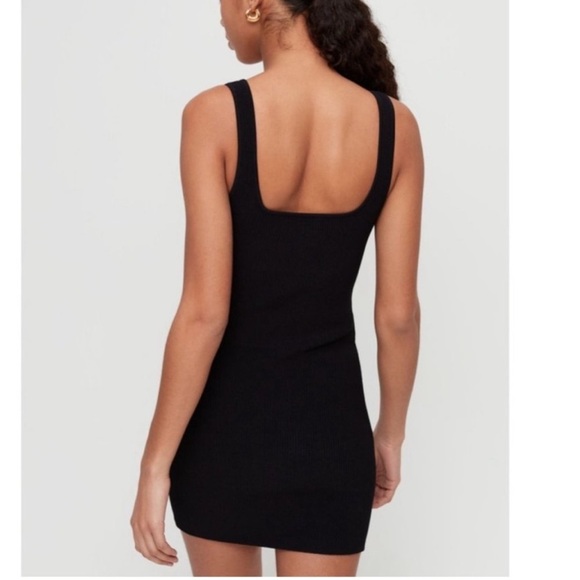 Aritzia Babaton Sculpt Knit Ribbed Dress Size XS - Picture 10 of 10